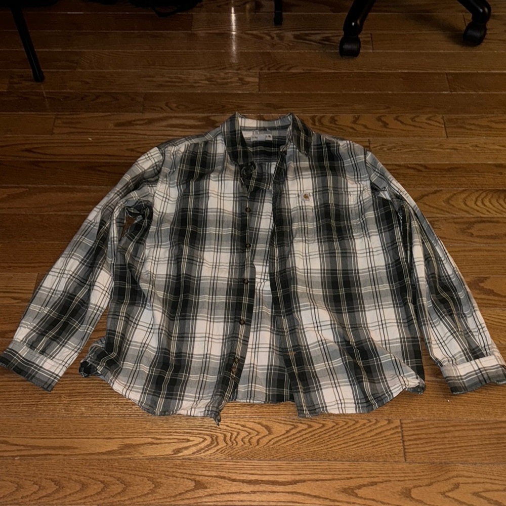 Carhartt plaid button-up